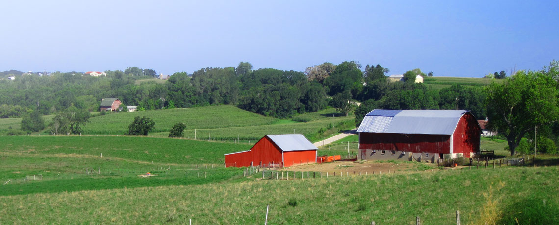 Farm landscape photo
